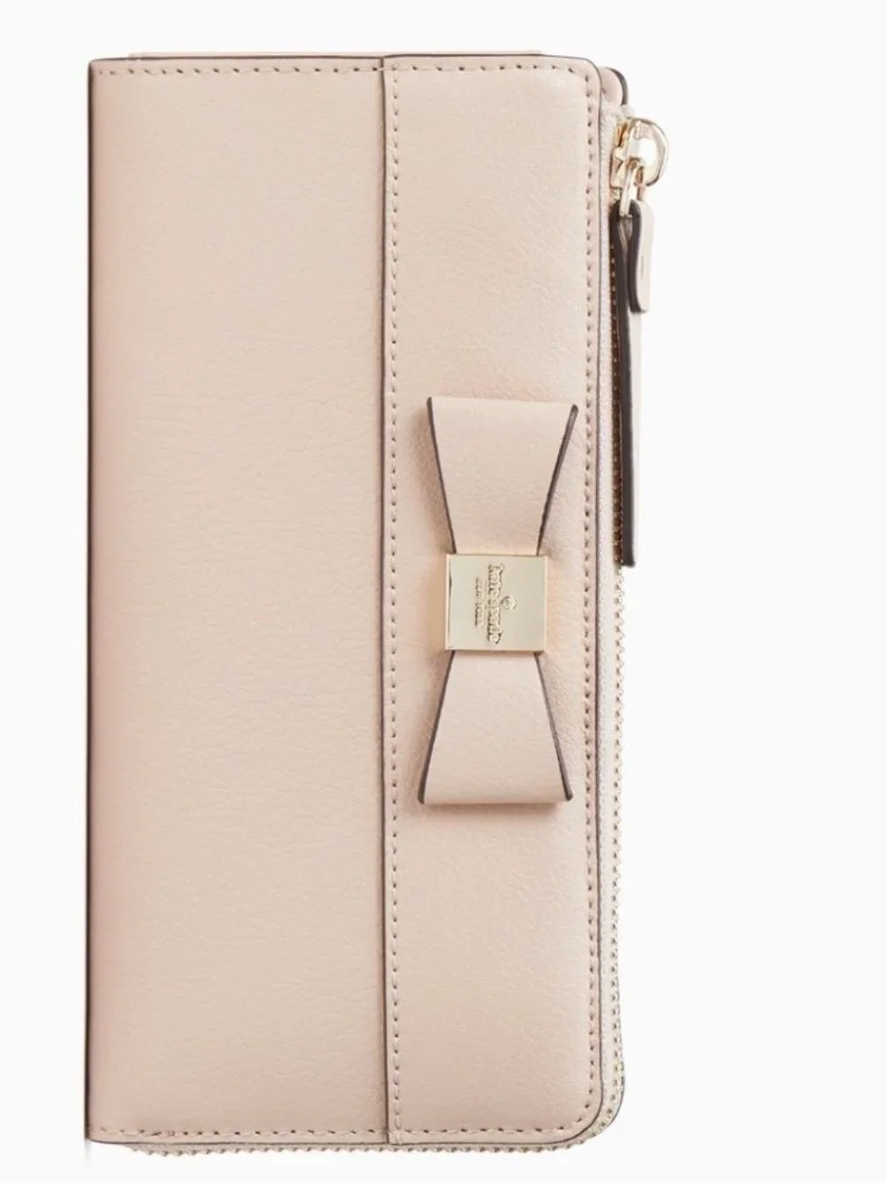 NWT~KATE SPADE~Nisha Leather Wallet, Warm Beige